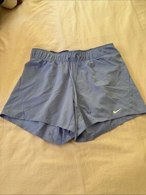 Nike Women's Periwinkle Athletic Shorts with Drawstring